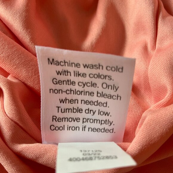 Nine West Orange Geo Print Halter Sleeveless Maxi Dress Large - Picture 13 of 13